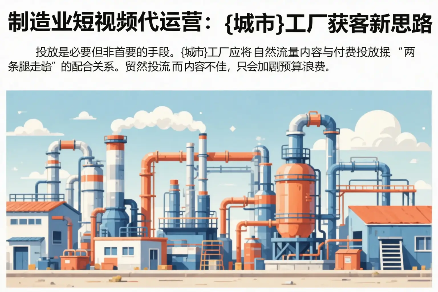 制造业短视频代运营：西华工厂获客新思路